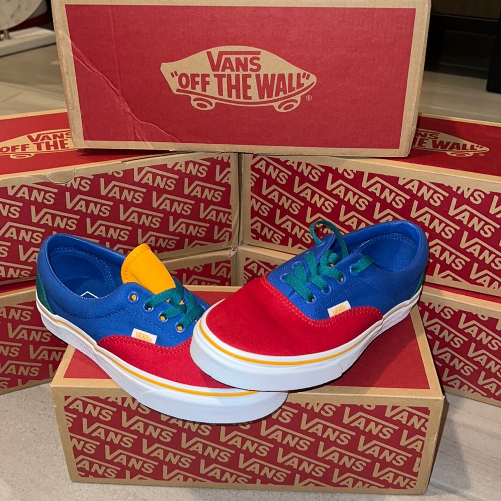 π΄ VANS ERA PRIMARY COLORS BLOCK SHOES βπ» - Picture 3 of 12